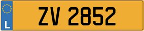 Trailer License Plate